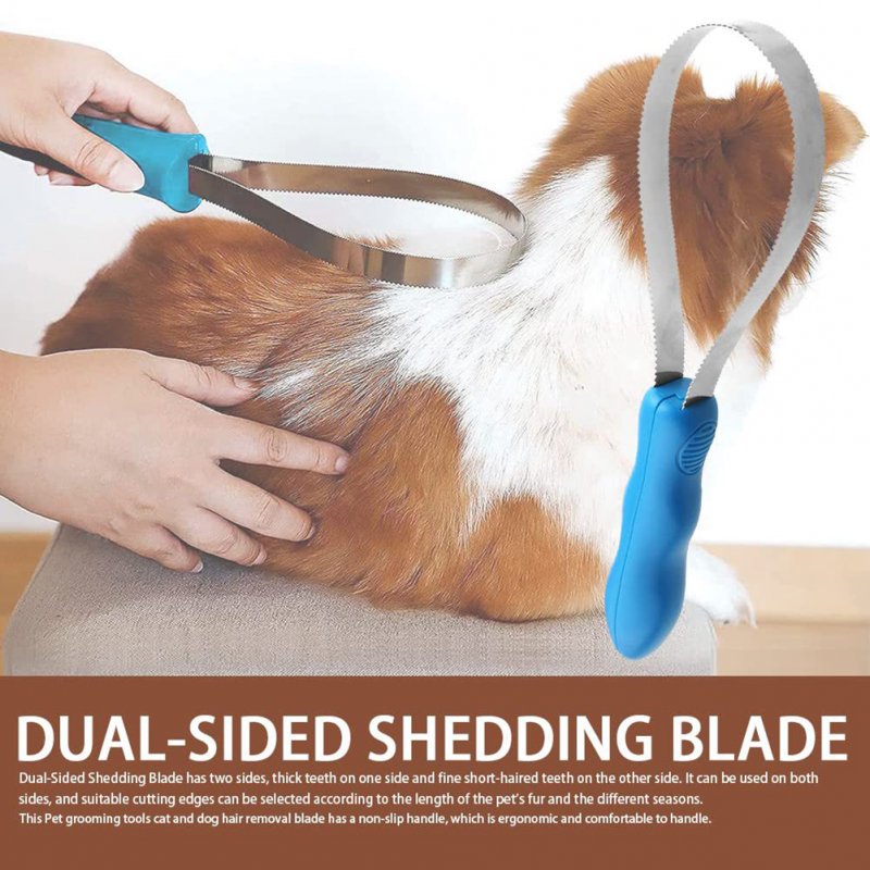 Pet Shedding Blade Dual-sided Ergonomic Design Horse Hair Brush Pet