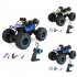 C021 RC Car With LED Light 4WD Remote Control Rock Crawler Off Road Vehicle Toys Birthday Christmas Gifts For Boys c021 green