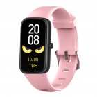C11 Intelligent Watch 1.47 Square Ultra-thin Wrist Heart Rate Blood Oxygen Monitor Step Counter Call Reminder Waterproof Bracelet Watch pink