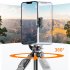 C11 Selfie Stick Tripod Extendable Phones Selfie Extension Rod Portable Phone Tripod Stand Stabilizer Tripod Black