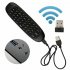 C120 Fly Air Mouse Remote Wireless Keyboard 2 4GHz Connection G64 Rechargeable Keyboard Mouse For Android TV Box PC black