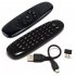 C120 Fly Air Mouse Remote Wireless Keyboard 2 4GHz Connection G64 Rechargeable Keyboard Mouse For Android TV Box PC black