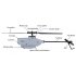 C127 2 4g Remote Control Helicopter 4ch 6 axis Gyro HD Aerial Photography RC Drone 1 Battery