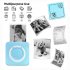 C15 Mini Printer Smart Pocket Inkless Thermal Printer With 1 Roll Thermal Paper For Photo Picture Office Receipt Label List Note yellow