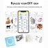 C15 Mini Printer Smart Pocket Inkless Thermal Printer With 1 Roll Thermal Paper For Photo Picture Office Receipt Label List Note yellow