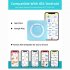 C15 Mini Printer Smart Pocket Inkless Thermal Printer With 1 Roll Thermal Paper For Photo Picture Office Receipt Label List Note yellow