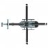 C186 2 4g RC Helicopter 4 Propellers 6 Axis Electronic Gyroscope for Stabilization RC Drone Plane Toy Gray 1 Battery
