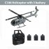 C186 2 4g RC Helicopter 4 Propellers 6 Axis Electronic Gyroscope for Stabilization RC Drone Plane Toy Gray 3 Batteries