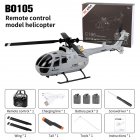 C186 Pro 2.4ghz RC Helicopter 4ch Bo105 6-shaft Gyroscope Electric RC Aircraft