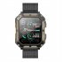 C20 Pro Smart Watch for Men 1 83 Inch Bluetooth Music Call Outdoor Sports Fitness Smartwatch Black 3 Bead Steel