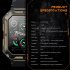 C20 Pro Smart Watch for Men 1 83 Inch Bluetooth Music Call Outdoor Sports Fitness Smartwatch Black 3 Bead Steel