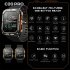 C20 Pro Smart Watch for Men 1 83 Inch Bluetooth Music Call Outdoor Sports Fitness Smartwatch Black 3 Bead Steel