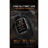 C20 Pro Smart Watch for Men 1 83 Inch Bluetooth Music Call Outdoor Sports Fitness Smartwatch Black 3 Bead Steel