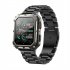 C20 Pro Smart Watch for Men 1 83 Inch Bluetooth Music Call Outdoor Sports Fitness Smartwatch Black 3 Bead Steel