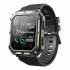 C20 Pro Smart Watch for Men 1 83 Inch Bluetooth Music Call Outdoor Sports Fitness Smartwatch Black 3 Bead Steel