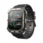 C20pro Men Smart Watch Bluetooth 1 83 Inch HD Screen Ip68 Waterproof Sports Smartwatch Black