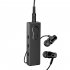 C23 FM Radio With Earphones Radio Rechargeable FM 64 108Mhz Portable Rechargeable Radios MP3 Player For Walking Home Running black