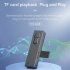 C23 FM Radio With Earphones Radio Rechargeable FM 64 108Mhz Portable Rechargeable Radios MP3 Player For Walking Home Running black