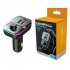 C24 Car Bluetooth compatible Fm Transmitter Wireless Handsfree Audio Mp3 Player Dual Usb Car Charger Black