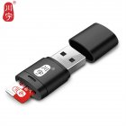 C286 Micro Sd Card Reader 2.0usb High-Speed Adapter With Tf Card Slot 128gb Memory Card Reader For Computer black