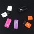 C286 Micro Sd Card Reader 2 0usb High Speed Adapter With Tf Card Slot 128gb Memory Card Reader For Computer orange