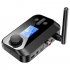 C41s Bluetooth 5 0 Audio Receiver Transmitter 2 in 1 Fiber Optic Coaxial Wireless Adapter Player Black