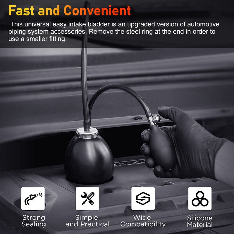 Car Smoke Tester Air Bag Intake Inflatable Adapter Smoke Leak Detector Gas Drum Matching Replacement Parts 