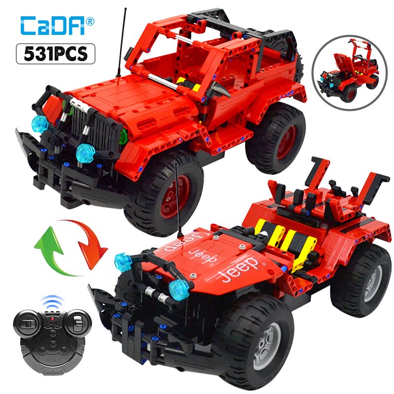 C51001 Electric Assemble RC Racing Car Building Blocks Puzzle Toy for Kids 531PCS