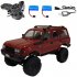C54 1 RC Car for Wpl C54 Land Cruiser 4wd Lc80 Crawler Full Scale 260 Motor Off road Climbing Vehicle Red