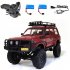 C54 1 RC Car for Wpl C54 Land Cruiser 4wd Lc80 Crawler Full Scale 260 Motor Off road Climbing Vehicle Red