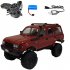 C54 1 RC Car for Wpl C54 Land Cruiser 4wd Lc80 Crawler Full Scale 260 Motor Off road Climbing Vehicle Red