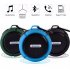 C6 Portable Ip65 Waterproof Bluetooth compatible  Speaker Big Suction Cup Hook Stereo Outdoor Sports Tf Subwoofer Mini Speaker black