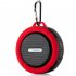 C6 Portable Ip65 Waterproof Bluetooth compatible  Speaker Big Suction Cup Hook Stereo Outdoor Sports Tf Subwoofer Mini Speaker black