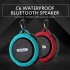 C6 Portable Ip65 Waterproof Bluetooth compatible  Speaker Big Suction Cup Hook Stereo Outdoor Sports Tf Subwoofer Mini Speaker Red