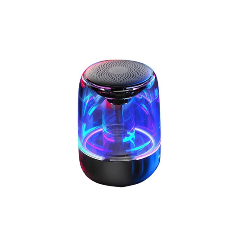 C7 Wireless Bluetooth Speakers Stereo TWS Subwoofer mini sound box portable speaker with Colorful LED Light Support TF Card Mic black_High version