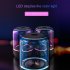 C7 Wireless Bluetooth Speakers Stereo TWS Subwoofer mini sound box portable speaker with Colorful LED Light Support TF Card Mic white High version