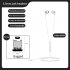 C71 Metal Semi in ear Earphone Wire Control Hifi Noise Reduction Earbuds With Microphone Universal K Song Game Live Headset White