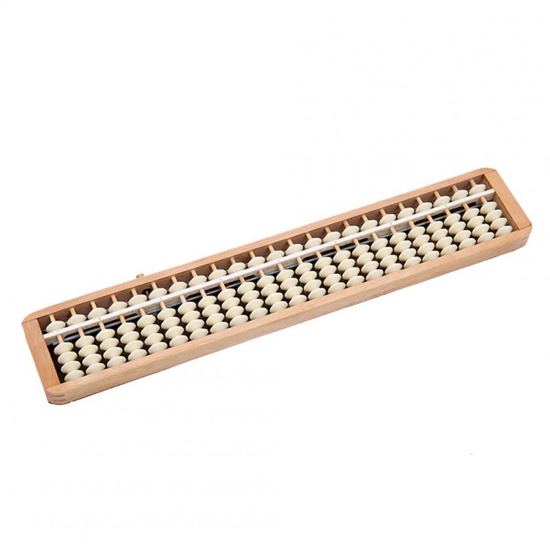 23 Column Wooden Frame Abacus One-key Reset Math Arithmetic Counting Tools for Bank Accounting Students 