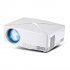 C80 Mini Projector 720P HD Multimedia System Portable Beamer for Home and Office with 2200 Lumens Brightness black EU Plug