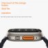 C800ultra Smart Watch Heart Rate Blood Pressure Monitoring Multi functional Bluetooth Watch Golden Case Orange Watch Band