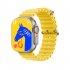 C800ultra Smart Watch Heart Rate Blood Pressure Monitoring Multi functional Bluetooth Watch Gold Case White Watch Band