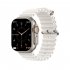C800ultra Smart Watch Heart Rate Blood Pressure Monitoring Multi functional Bluetooth Watch Gold Case White Watch Band