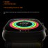 C800ultra Smart Watch Heart Rate Blood Pressure Monitoring Multi functional Bluetooth Watch Gold Case White Watch Band