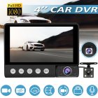 C9 3 Lens Car DVR Camera 4 inch LCD 1080p IR Night Vision WDR Dash Cam Video Recorder DVR Dash Camera