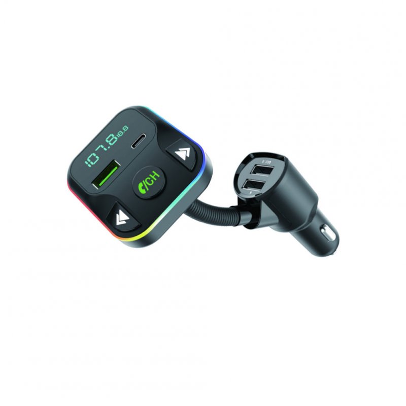 HM02 Car MP3 Player Wireless Radio Adapter FM Transmitter Hands-Free Kit USB Charger With Digital Display 