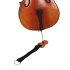 CA 36 Cello Non slip Pad Violin Shape Nylon Solid Wood Aluminum Alloy Strong Absorption Mat Wood color 3200031