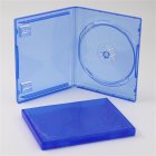 CD Game Case Protective Box Compatible For Ps5 / Ps4 Game Disk Holder CD DVD Discs Storage Box Cover blue