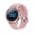 CF19 Smart Bracelet Round Dial 240 240 Touch Screen Heart Rate Monitor Step Counts IP67 Waterproof Wristwatch Pink