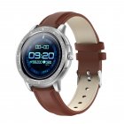 CF19 Smart Bracelet Round Dial 240 240 Touch Screen Heart Rate Monitor Step Counts IP67 Waterproof Wristwatch Silver