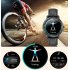 CF19 Smart Bracelet Round Dial 240 240 Touch Screen Heart Rate Monitor Step Counts IP67 Waterproof Wristwatch black